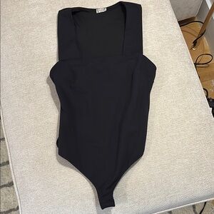 Free People Intimately Black Bodysuit